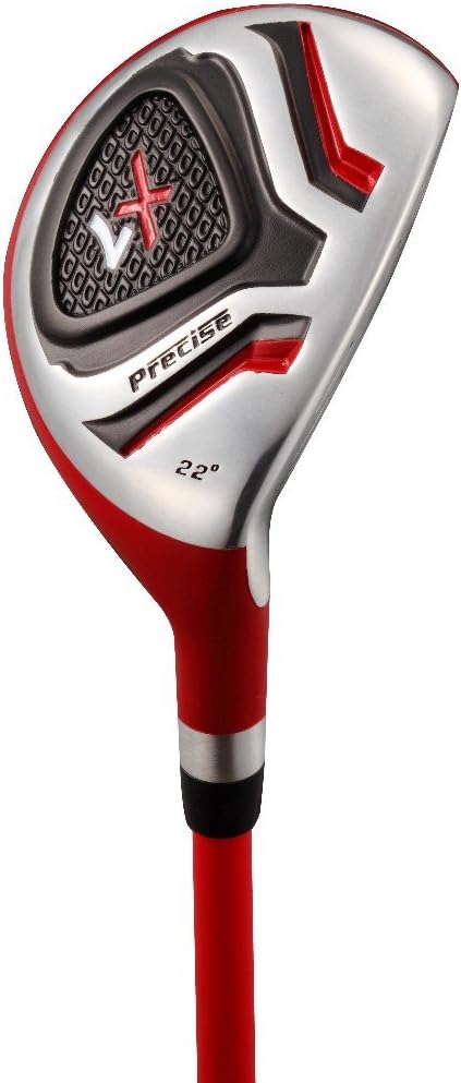Distintivo set da golf junior per mancini da 6 a 8 anni (altezza da 38 a 4'4 pollici) Il set include: driver (15"), Hybrid Wood (22*), 2 ferri da stiro, putter, borsa con supporto bonus 2 copricapi