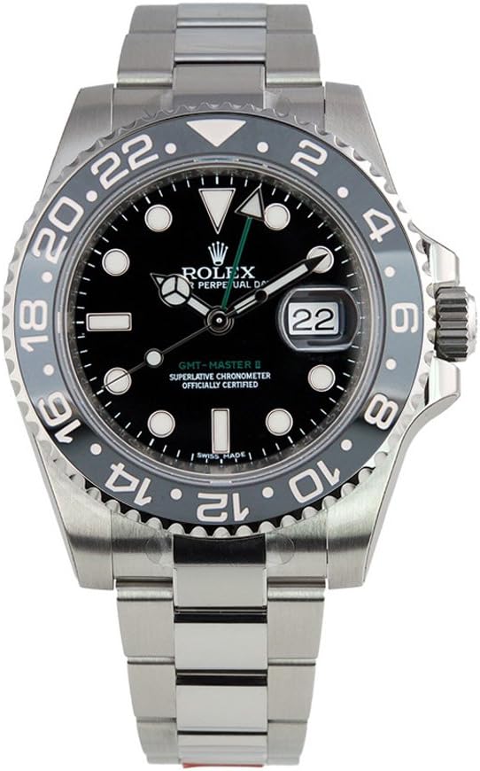 Rolex GMT-Master II Paslanmaz Çelik Saat Siyah Kadran 116710LN