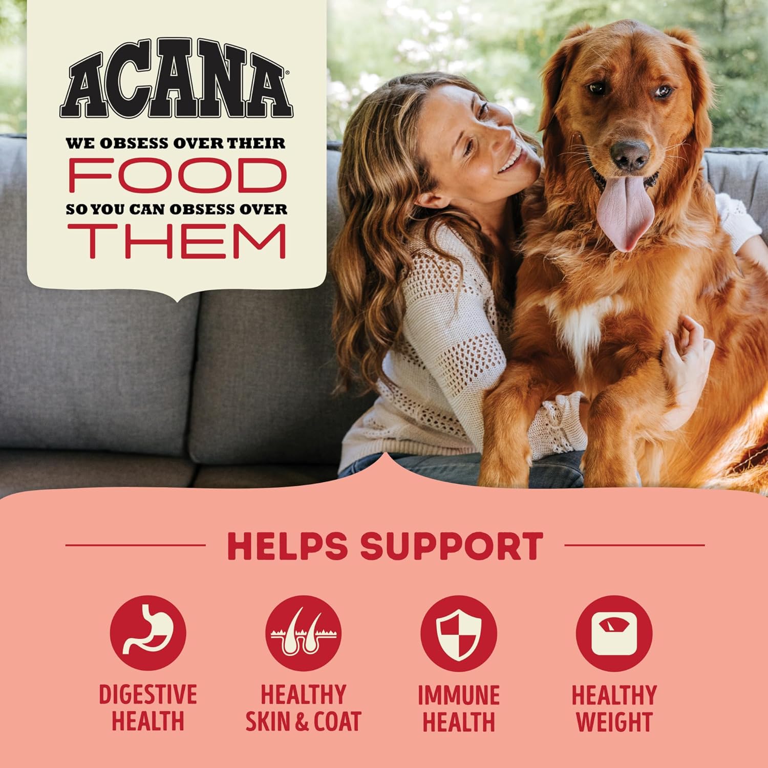 ACANA® Red Meat Recipe, Grain-free Dry Dog Food, 25 lb