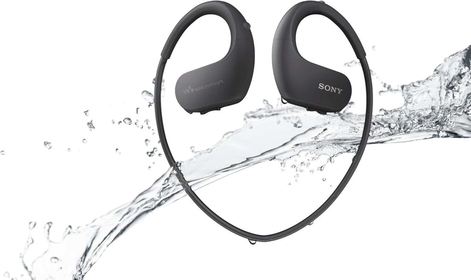 เครื่องเล่น MP3 แบบสวมใส่ได้สำหรับเล่นกีฬา Sony NWWS413BM ความจุ 4GB (สีดำ)