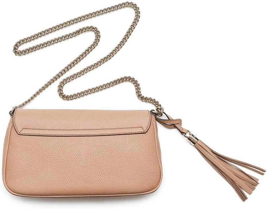 Gucci Soho Camelia Rose Beige Jasnobrązowa Skórzana torba na ramię Nowy