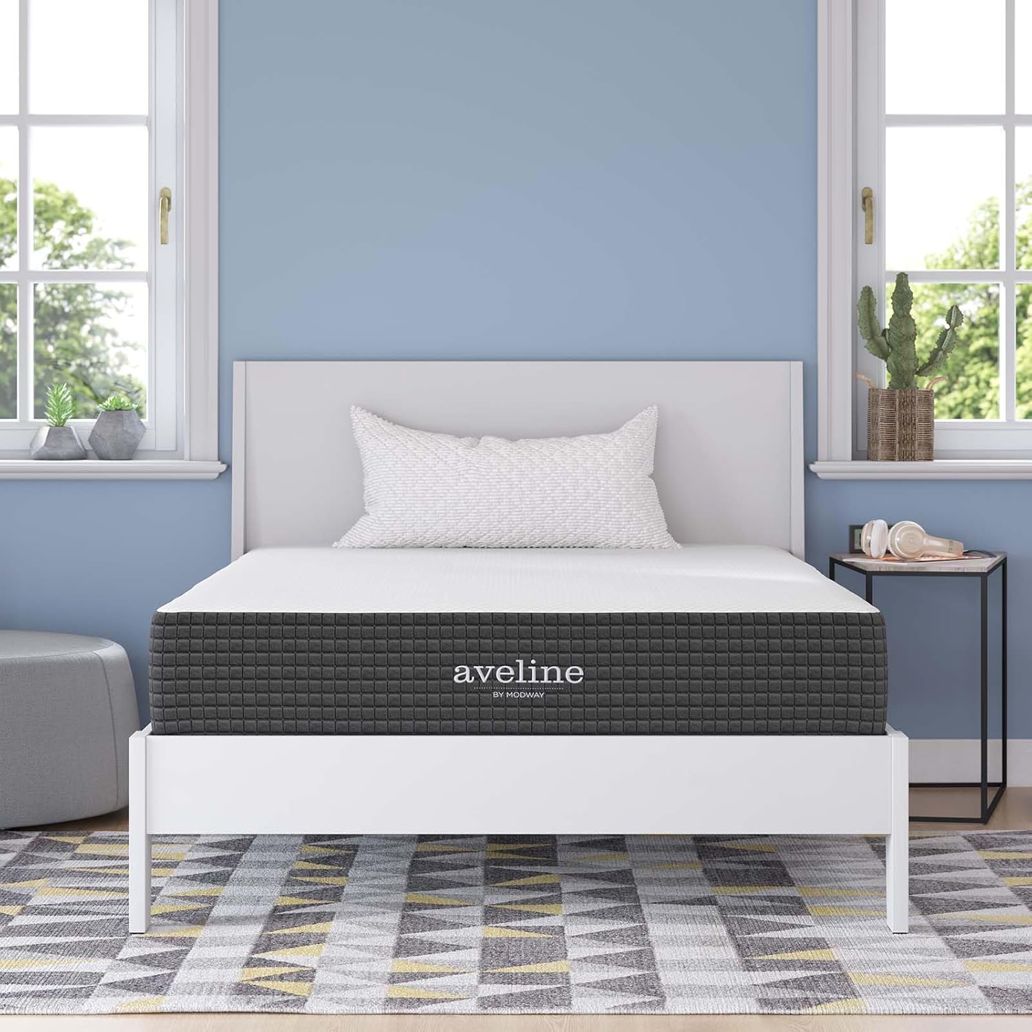 Modway Aveline Gel Infused Memory Mattress with CertiPUR-US Certified Foam, Full, White · v2