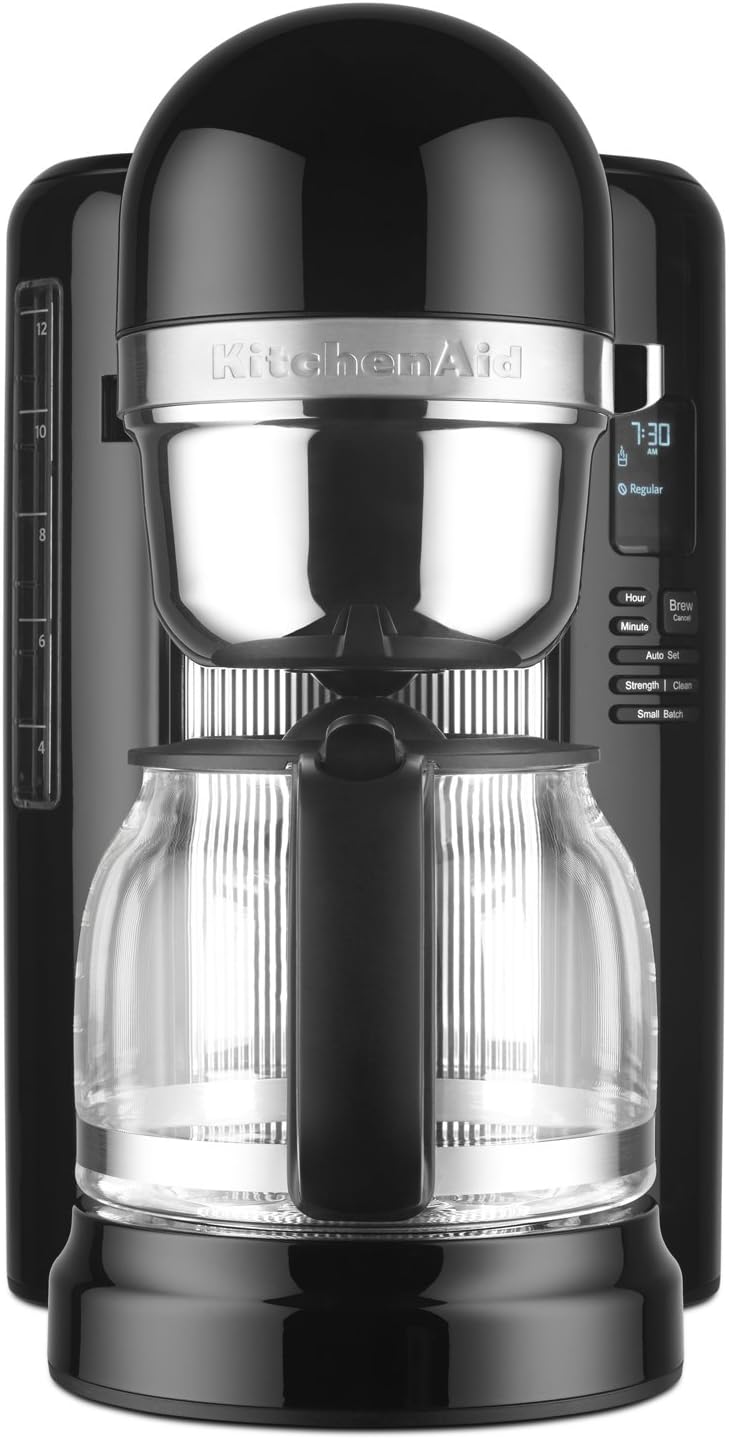 เครื่องชงกาแฟ KitchenAid KCM1204OB 12 ถ้วย พร้อมระบบชงแบบกดครั้งเดียว - Onyx Black