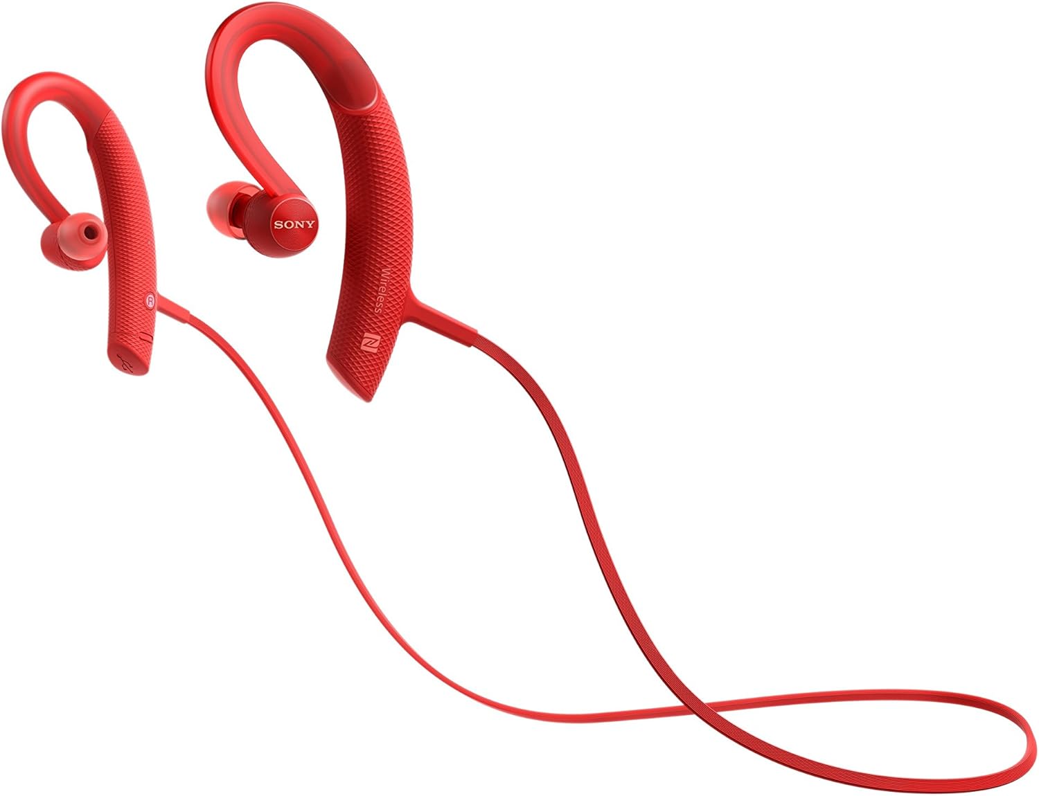 Sony MDRXB80BS/R Premium, Wireless, in-Ear, Sports Headphone, Red