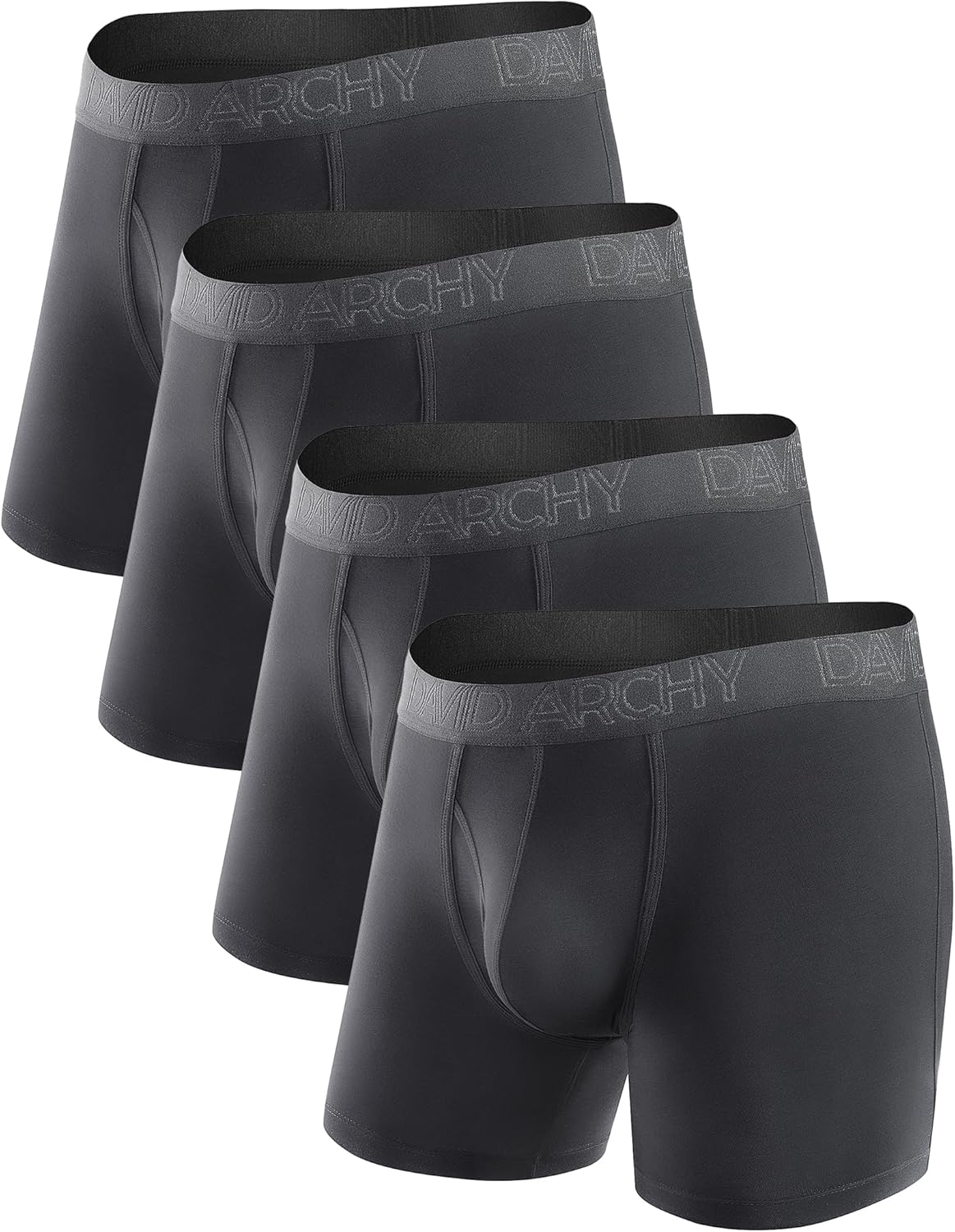 DAVID ARCHY Biancheria intima da uomo Boxer traspiranti morbidi che assorbono l'umidità con mosche Biancheria intima da uomo Confezione multipla
