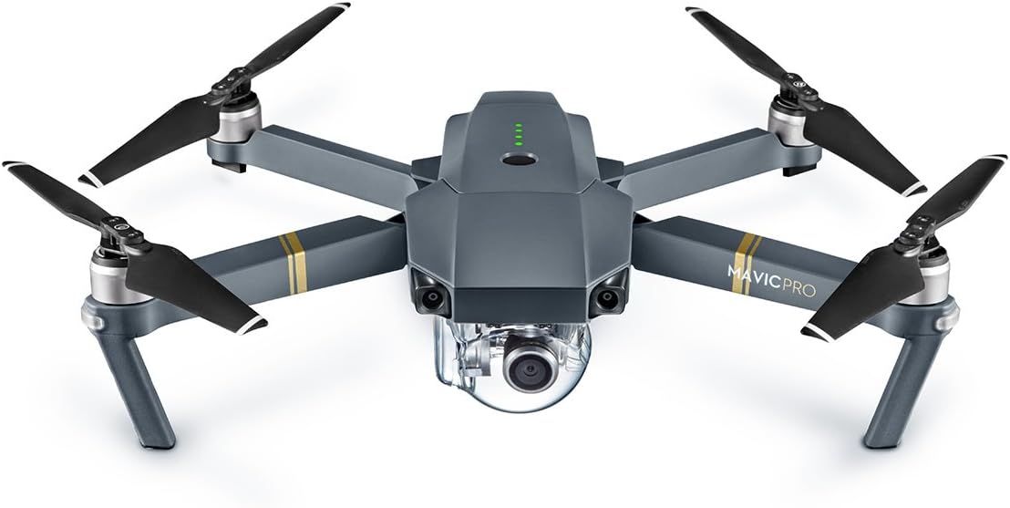 DJI Mavic Pro Fly More Combo: kit drone quadricottero ad elica pieghevole con telecomando, 3 batterie, microSD da 16 GB, hub di ricarica, caricabatteria da auto, adattatore per power bank, borsa a tracolla