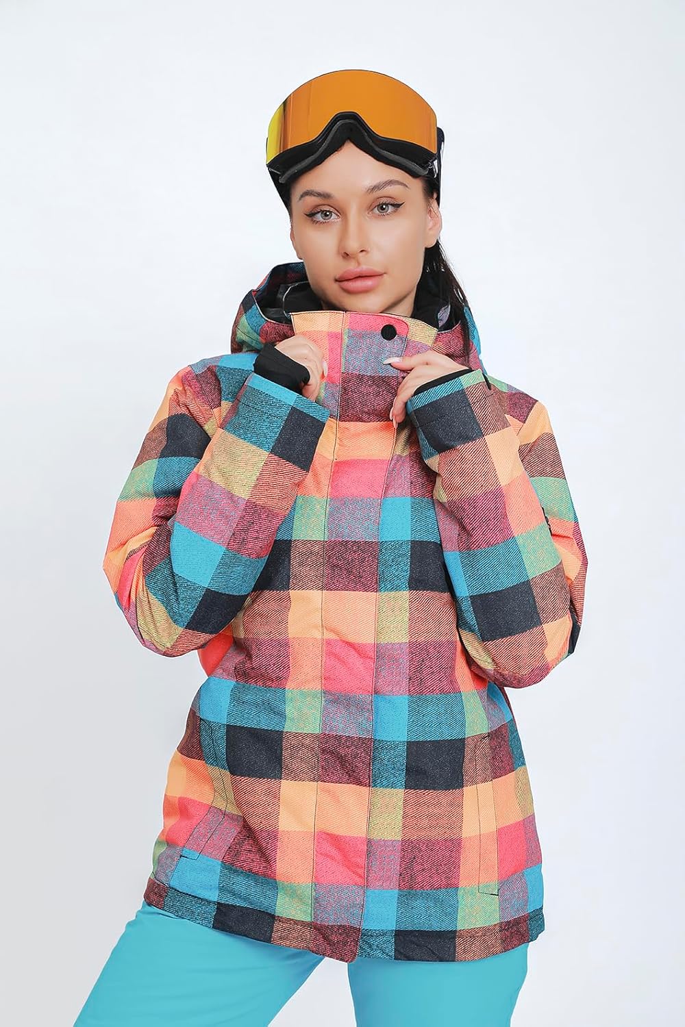 HOTIAN Ski jacket Snowboard Jacket Womens High Windproof Colorful Snow Jacket Pants Set · v6