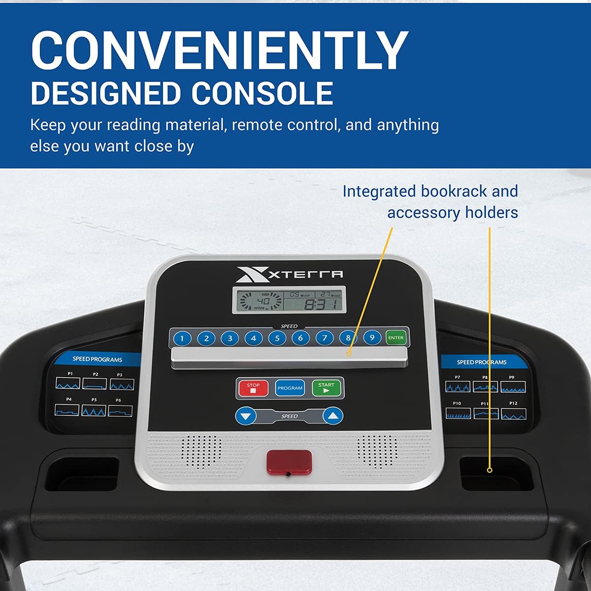 XTERRA Fitness Premium Folding Smart Treadmill, Compact Design, 250  LB Weight Capacity, Powerful Motor, XTERRA  Fitness App Included with Purchase · v8