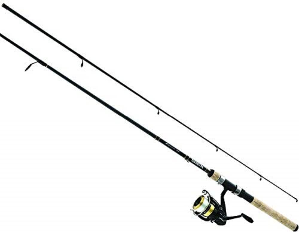 Daiwa DSK25-B/F662M-10C D-Shock ชุดคอมโบสปินนิ่งน้ำจืด ขนาด 2500 ยาว 66 คัน 2 ท่อน สายรับน้ำหนักได้ 6-14 ปอนด์ กำลังปานกลาง สีดำ/ทอง