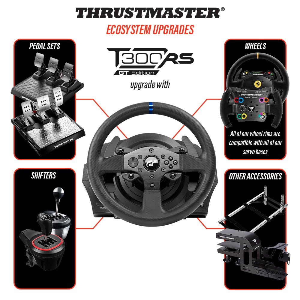 THRUSTMASTER T300RS Force Feedback GT Racing Wheel (เข้ากันได้กับ PS5, PS5 Pro, PS4 PC)