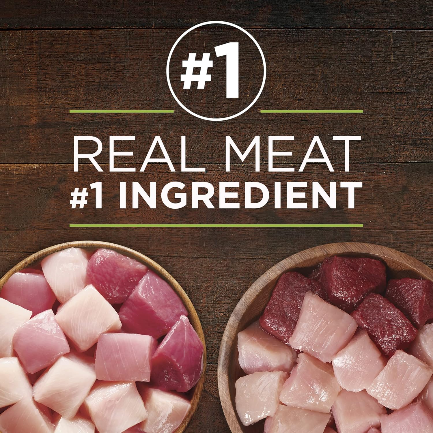 طعام الكلاب الرطب عالي البروتين من Purina ONE True Instinct Classic Ground Grain-Free Formulas With Real Turkey and Venison, With Real Chicken and Duck مجموعة متنوعة - (عبوة من 6 عبوات) 13 أونصة