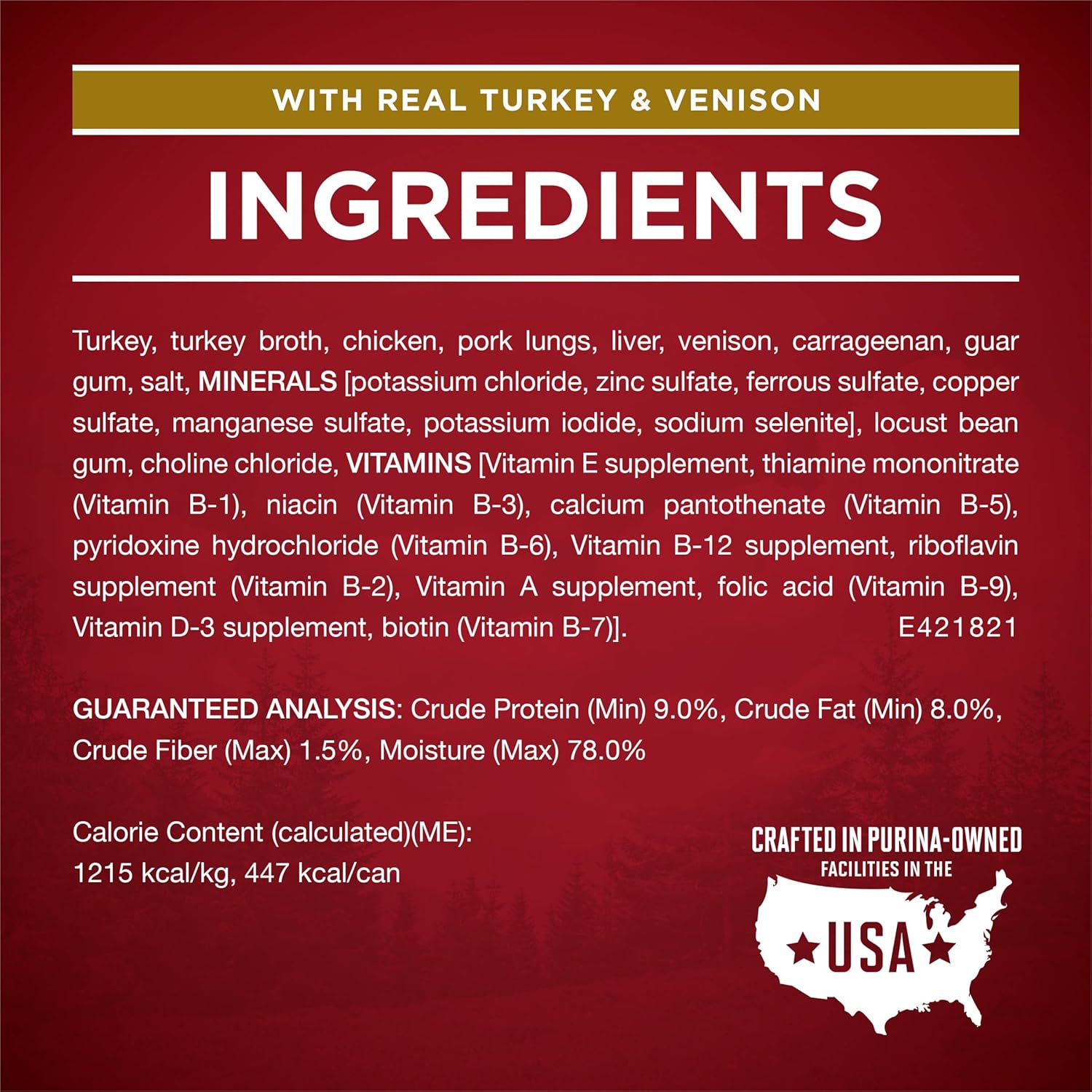 طعام الكلاب الرطب عالي البروتين من Purina ONE True Instinct Classic Ground Grain-Free Formulas With Real Turkey and Venison, With Real Chicken and Duck مجموعة متنوعة - (عبوة من 6 عبوات) 13 أونصة