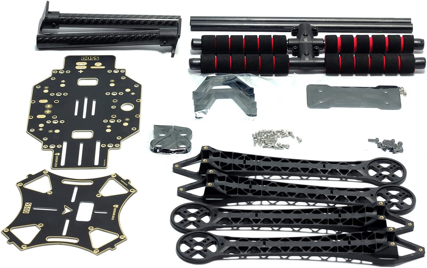 Kit telaio drone Readytosky S500 Quadcopter Frame Stretch X FPV versione PCB con carrello di atterraggio in fibra di carbonio