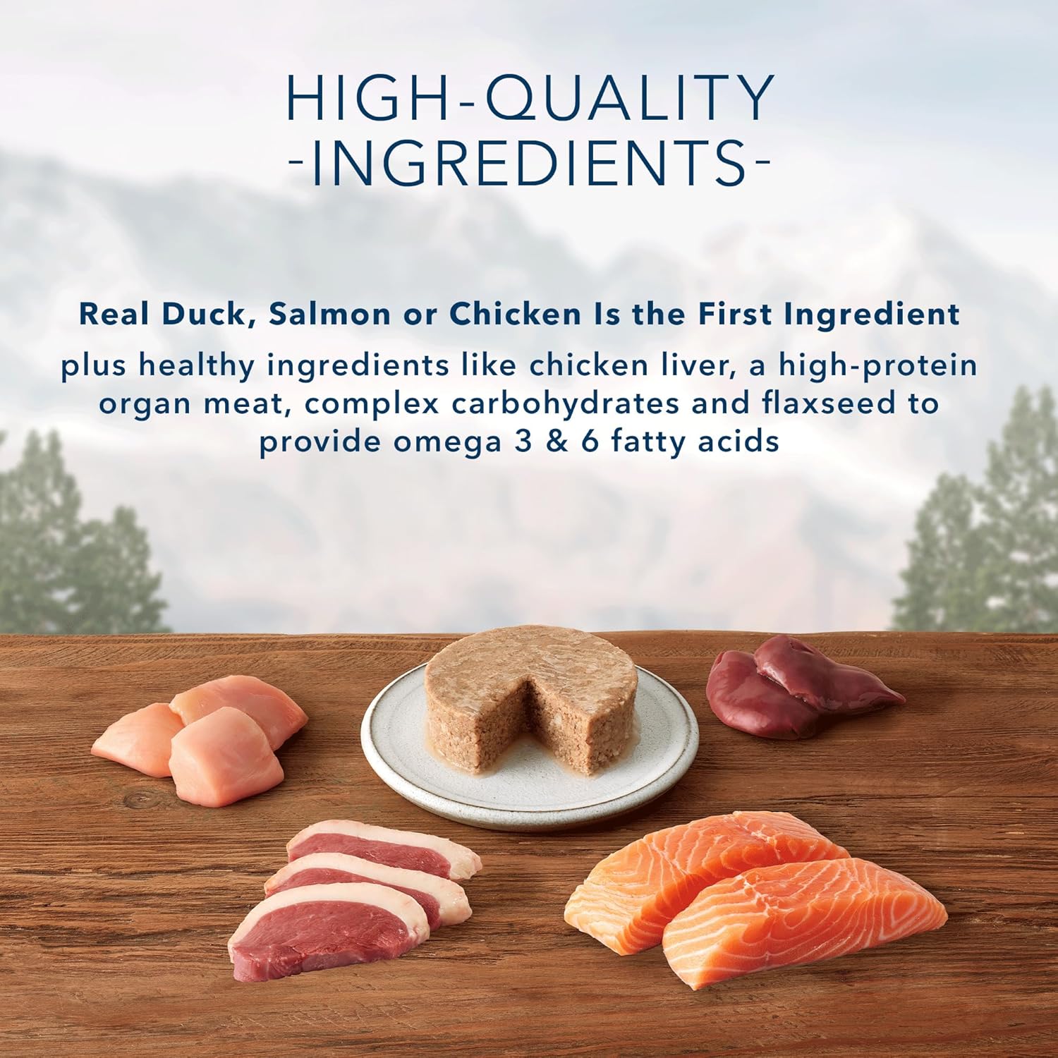 Nourriture humide pour chats Blue Buffalo Wilderness, riche en protéines et naturelle, pâté naturel pour chats, poulet, saumon et canard, boîtes de 3 oz (12 unités, 4 de chaque saveur)
