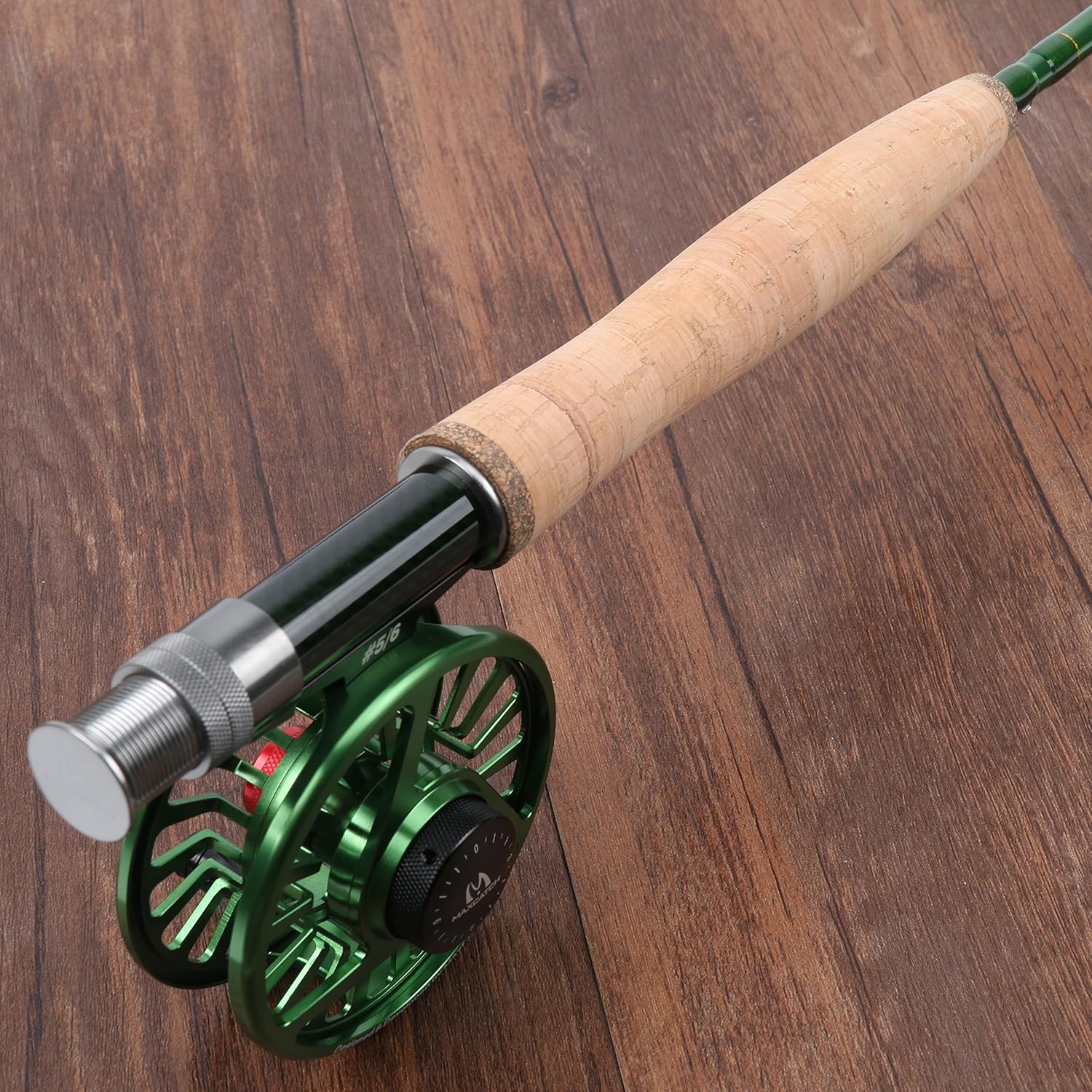 M MAXIMUMCATCH Maxcatch 3-12wt Medium-Fast Action Premier Fly Fishing Rod-IM8 Carbon Blank for High Performance,with AA Cork Grip Hard Chromed Guides · v3