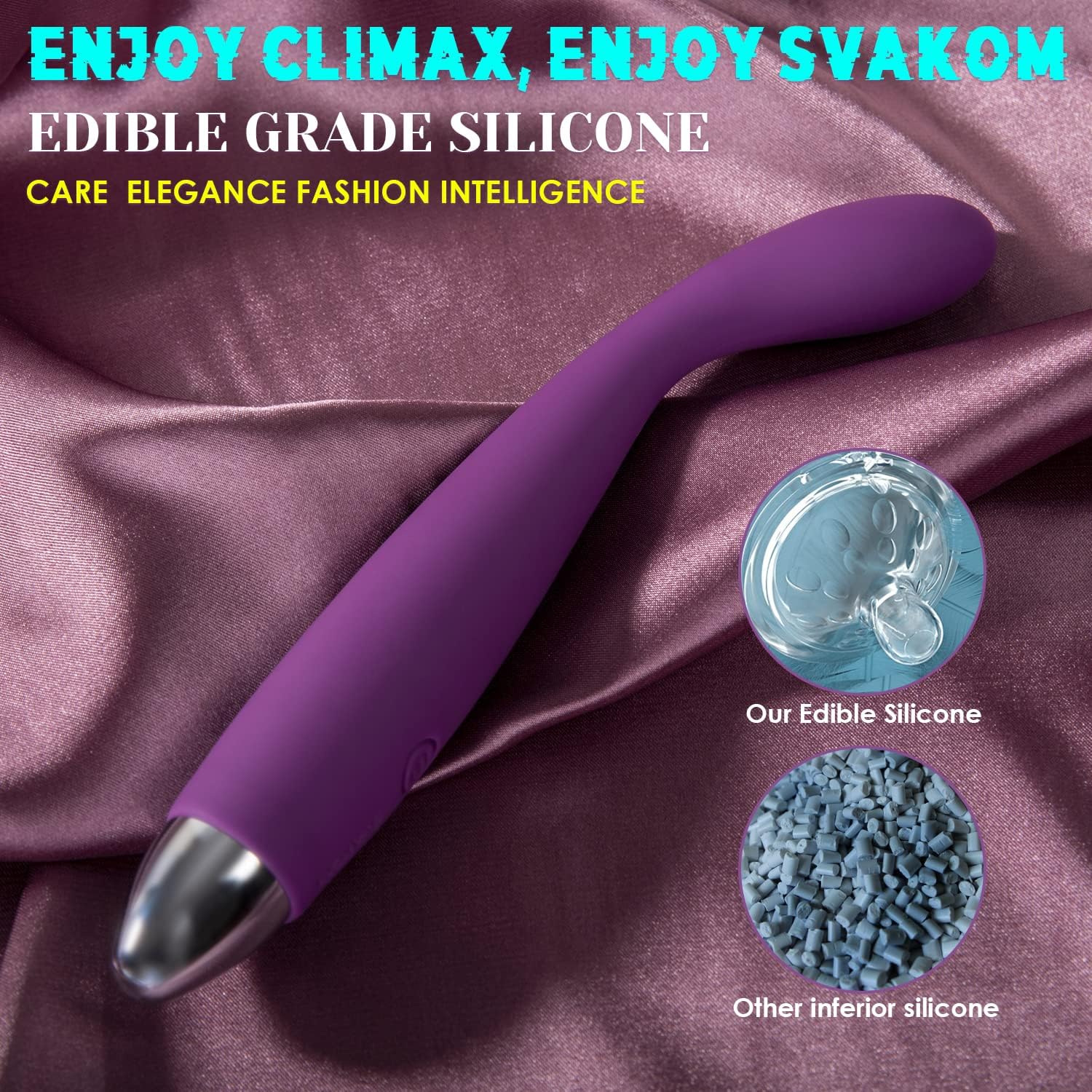 Vibratore SVAKOM Coco G Spot - 8 Seconds to Climax Vibes impermeabili a forma di dito per donna - Massaggiatori personali per clitoride e capezzoli a 5 * 5 vibrazioni - Sex Toys per donne per adulti