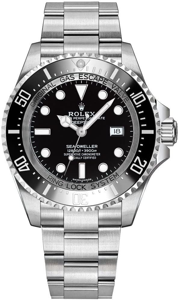 Rolex Sea Dweller Siyah Kadran Paslanmaz Çelik Erkek Saat 116660
