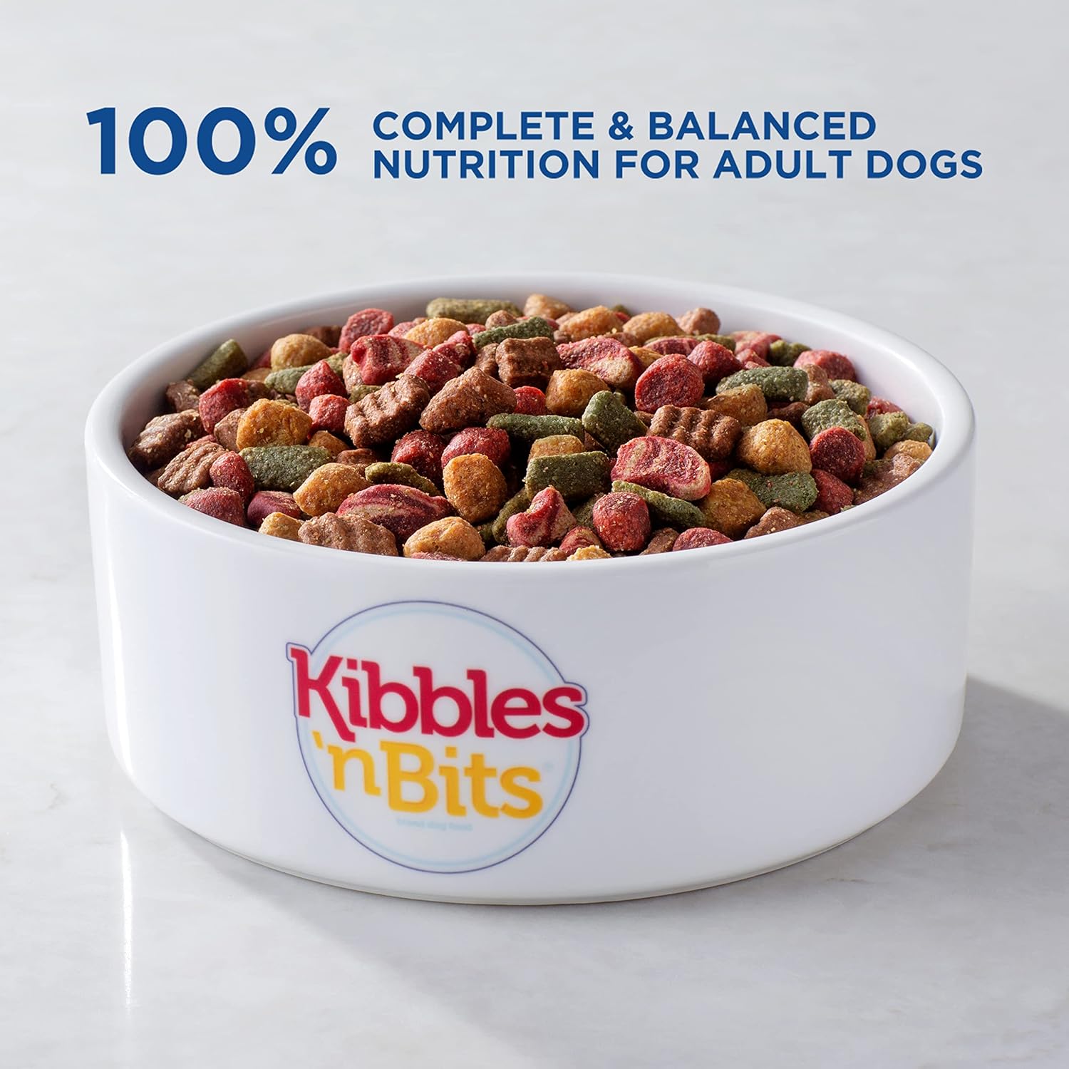 Kibbles N Bits Original Savory Beef Chicken Flavours Droog hondenvoer, zak van 45 pond
