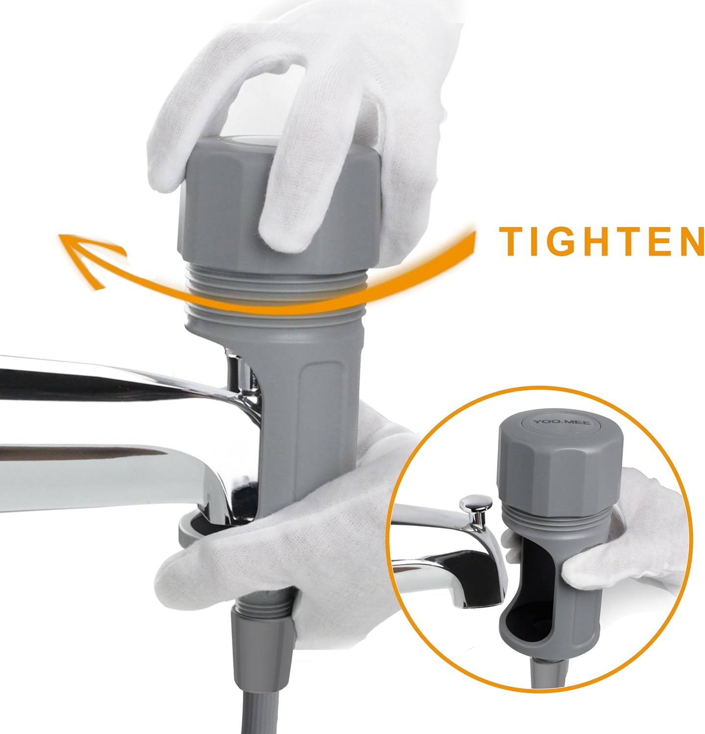 Pets Shower Attachment, Quick Connect on Tub Spout w/Front Diverter, Ideal for Washing Pets and Cleaning Tub, Portable and Convenience · v5