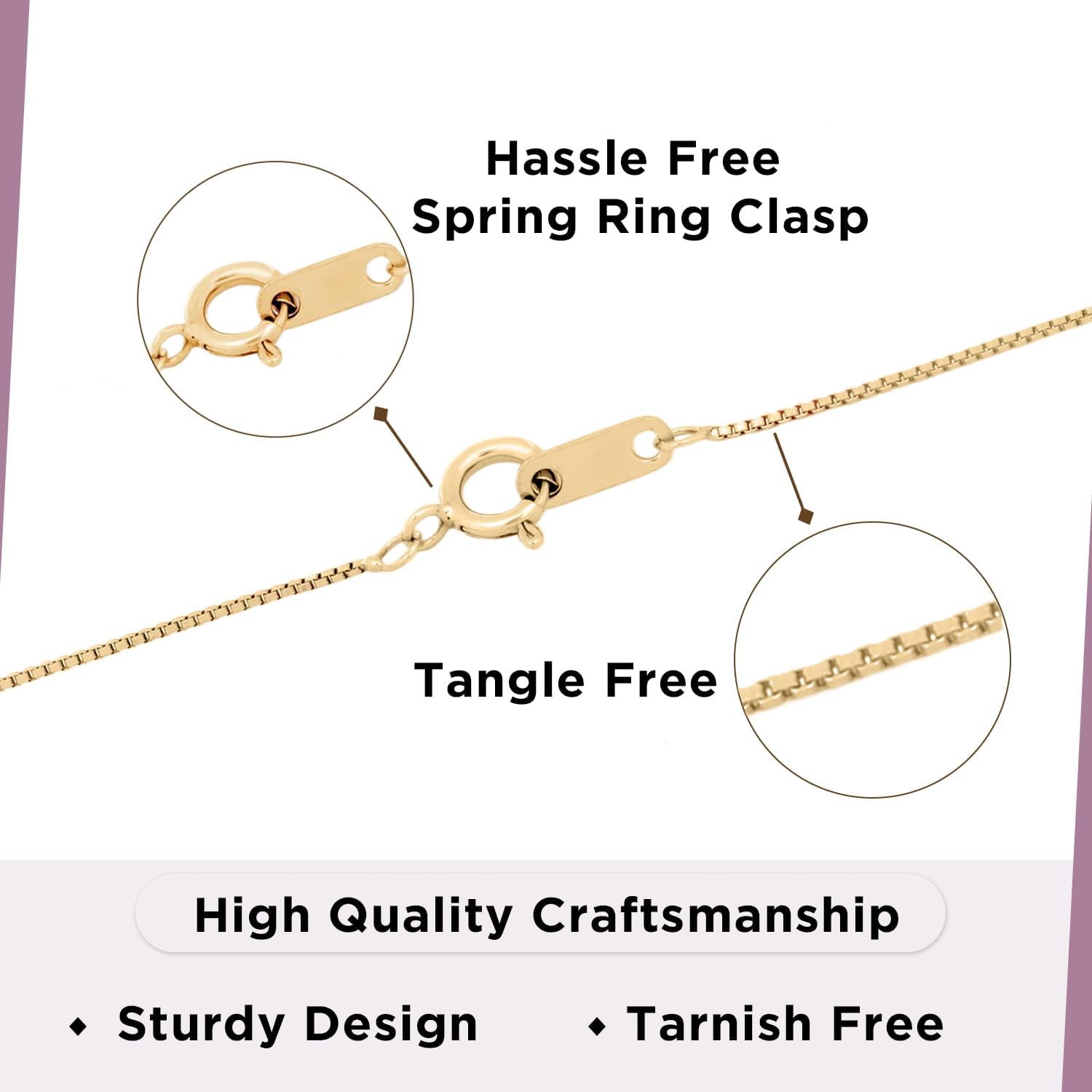 Jewelili, ciondolo a forma di cuore con diamanti bianchi naturali rotondi e baguette, 1/2 Cttw, in oro bianco o giallo 10 carati, catena a catenina da 18