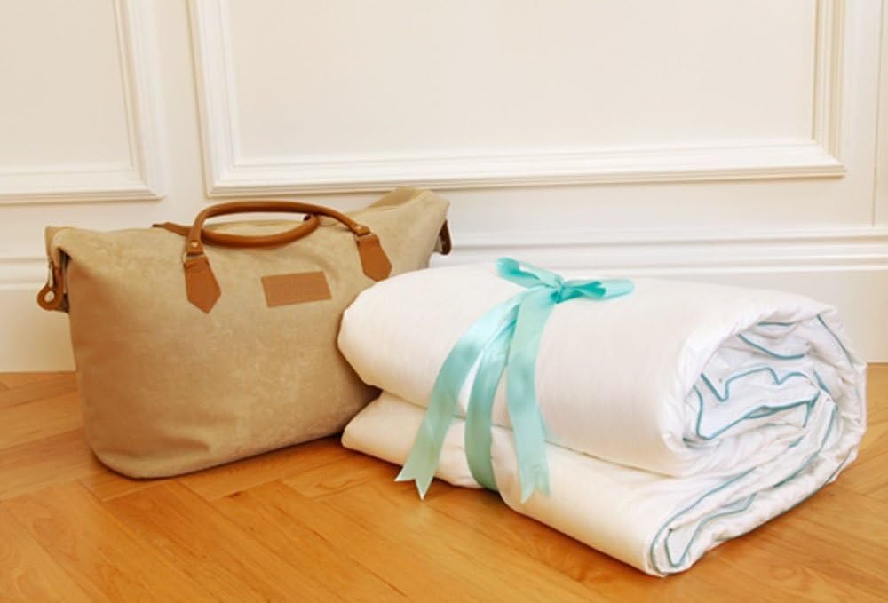 Luxury Comforter Filled with 100% Natural Long Strand Mulberry Silk for Summer - California King Size · v3