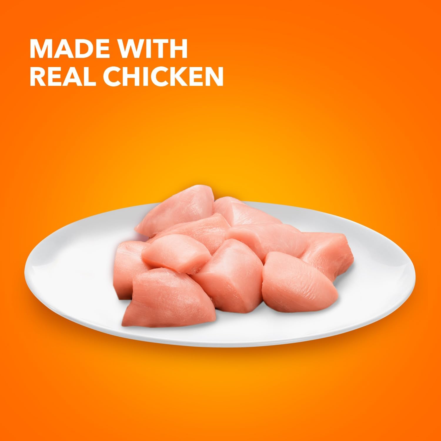 Comida húmeda saludable para gatos adultos IAMS Perfect Portions con receta de pollo, bandejas dobles fáciles de pelar, paquete de 24 (48 porciones en total)