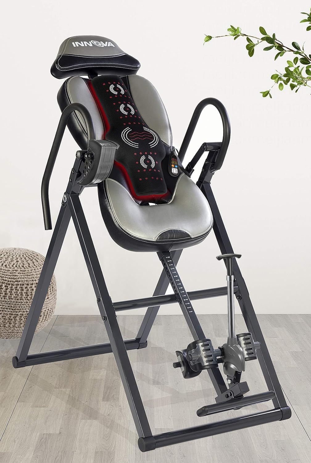 Table d'inversion avancée pour la chaleur et le massage INNOVA HEALTH AND FITNESS ITM5900, gris/noir