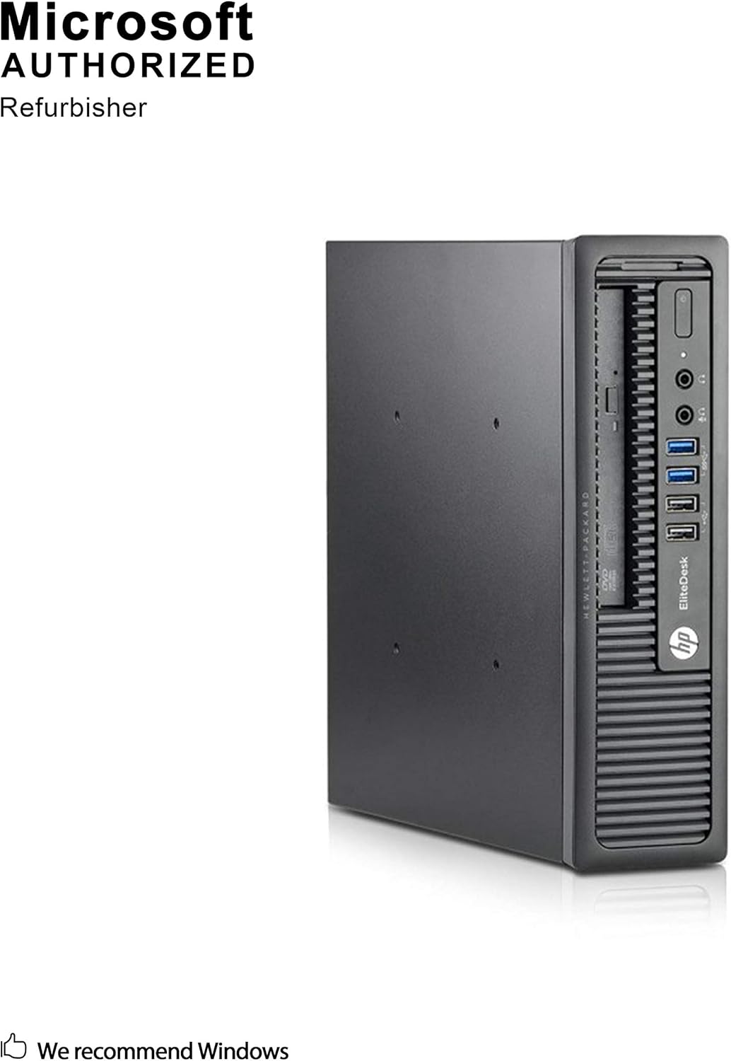 HP EliteDesk 800 G1 USFF 데스크탑 PC - Intel Core i5-4570S 2.9GHz 8GB 500GB HDD DVDRW Windows 10 Professional(재생품)