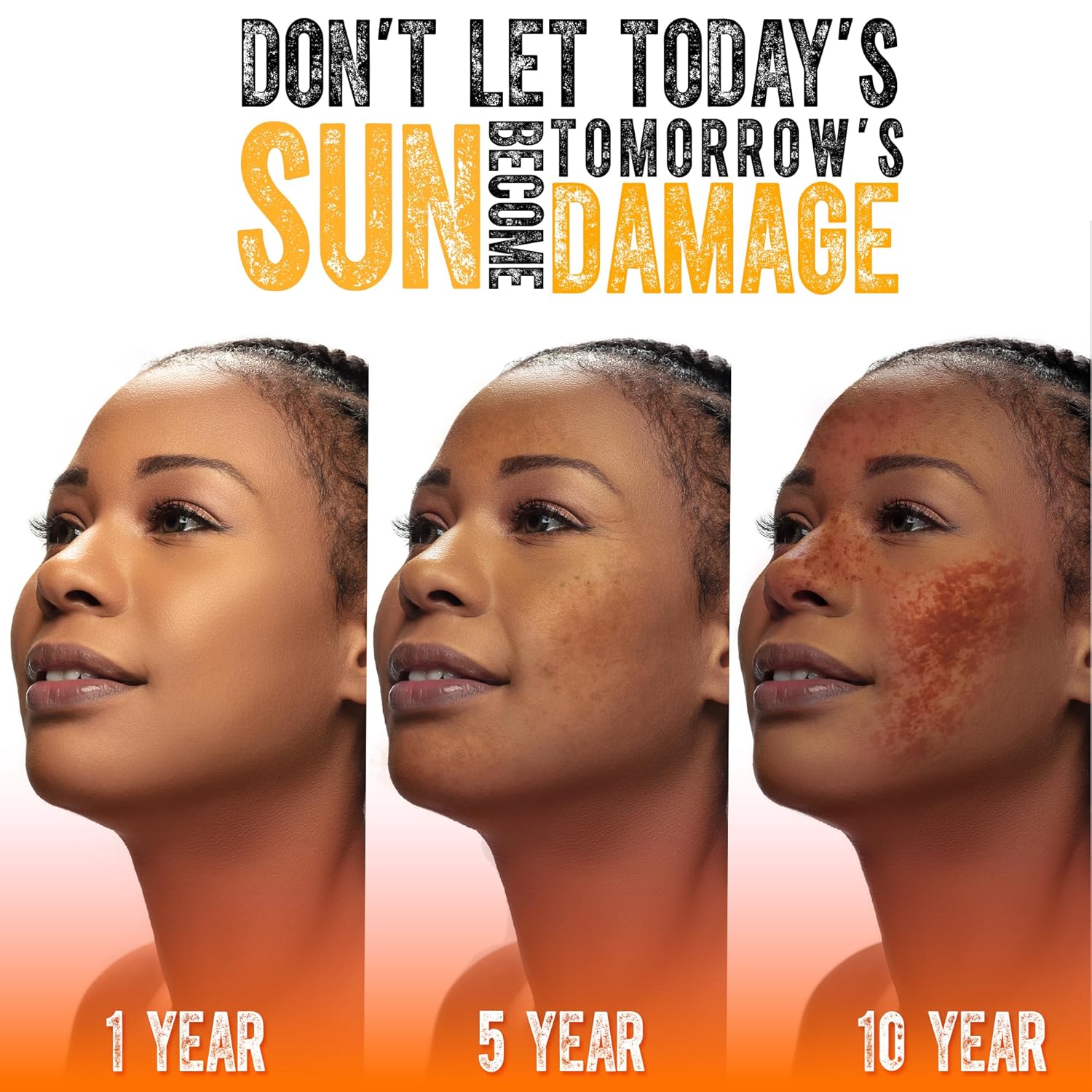 Premium Hydro Boost Black People Sunscreen for Melanin Rich, Dark, and Black skin, No White Cast, Non Greasy, Oil Free, Broad Spectrum UVA/UVB SPF 30, Daily Sun Protection (3 FL Oz) · v2