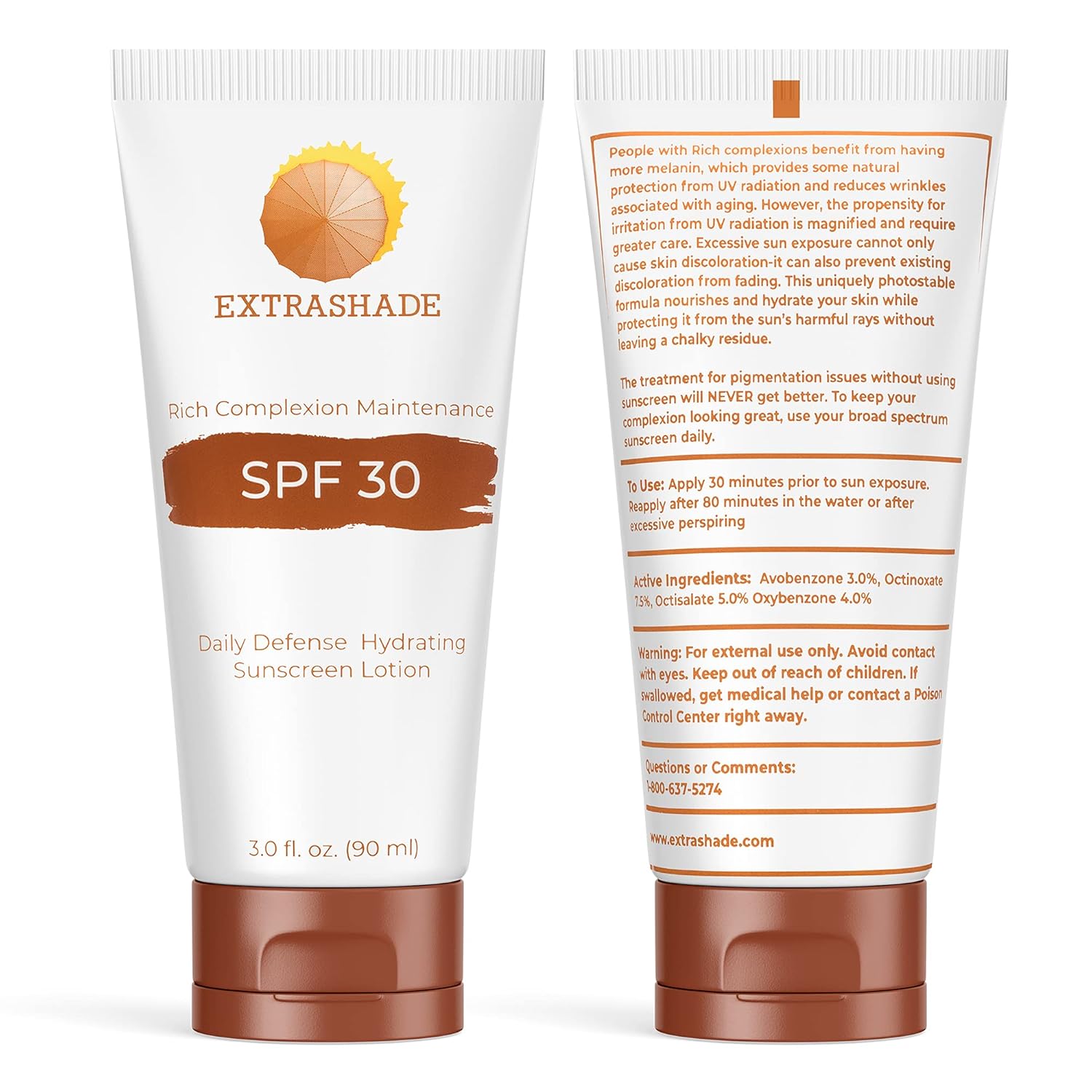 Premium Hydro Boost Black People Sunscreen for Melanin Rich, Dark, and Black skin, No White Cast, Non Greasy, Oil Free, Broad Spectrum UVA/UVB SPF 30, Daily Sun Protection (3 FL Oz) · v2