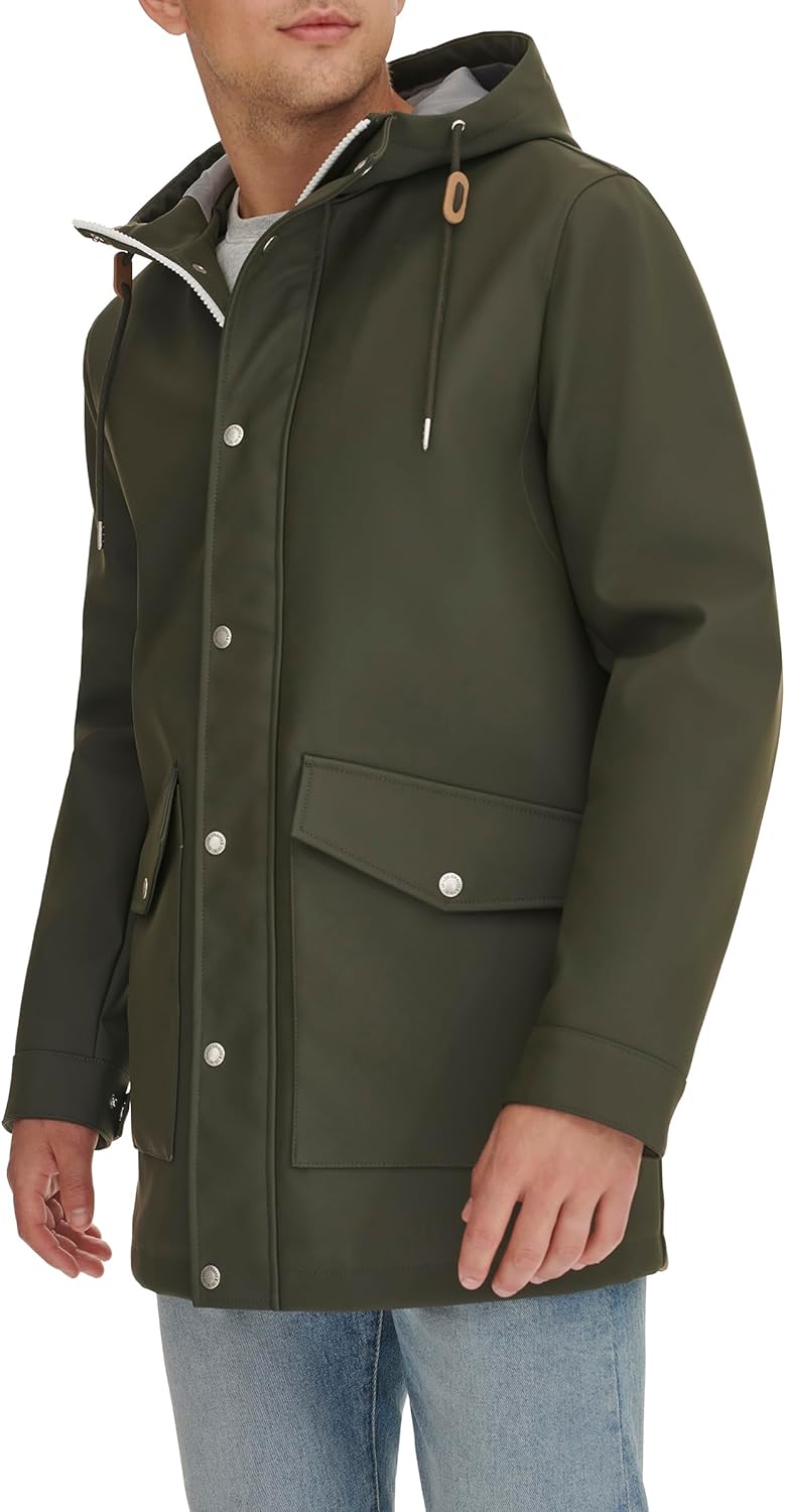 Levis Men's Rubberized Rain Parka Jacket · v2