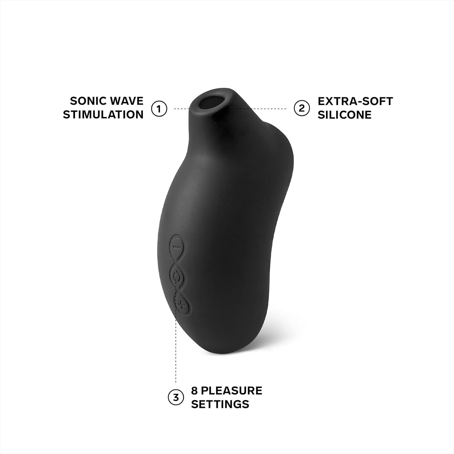 LELO SONA เครื่องนวดไฟฟ้าแบบโซนิค ของเล่นทางเพศสำหรับผู้หญิง เครื่องดูดคลิตอริสแบบกันน้ำ เครื่องสั่นแบบชาร์จไฟได้สำหรับผู้หญิง เครื่องสั่นแบบดูด ของเล่นเพื่อความสุขของผู้หญิง เครื่องสั่นของเล่นทางเพศสำหรับผู้ใหญ่ สีดำ