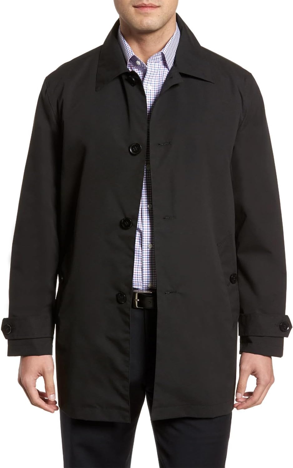 Cole Haan Mens Classic Stand Collar Rain Jacket · v3