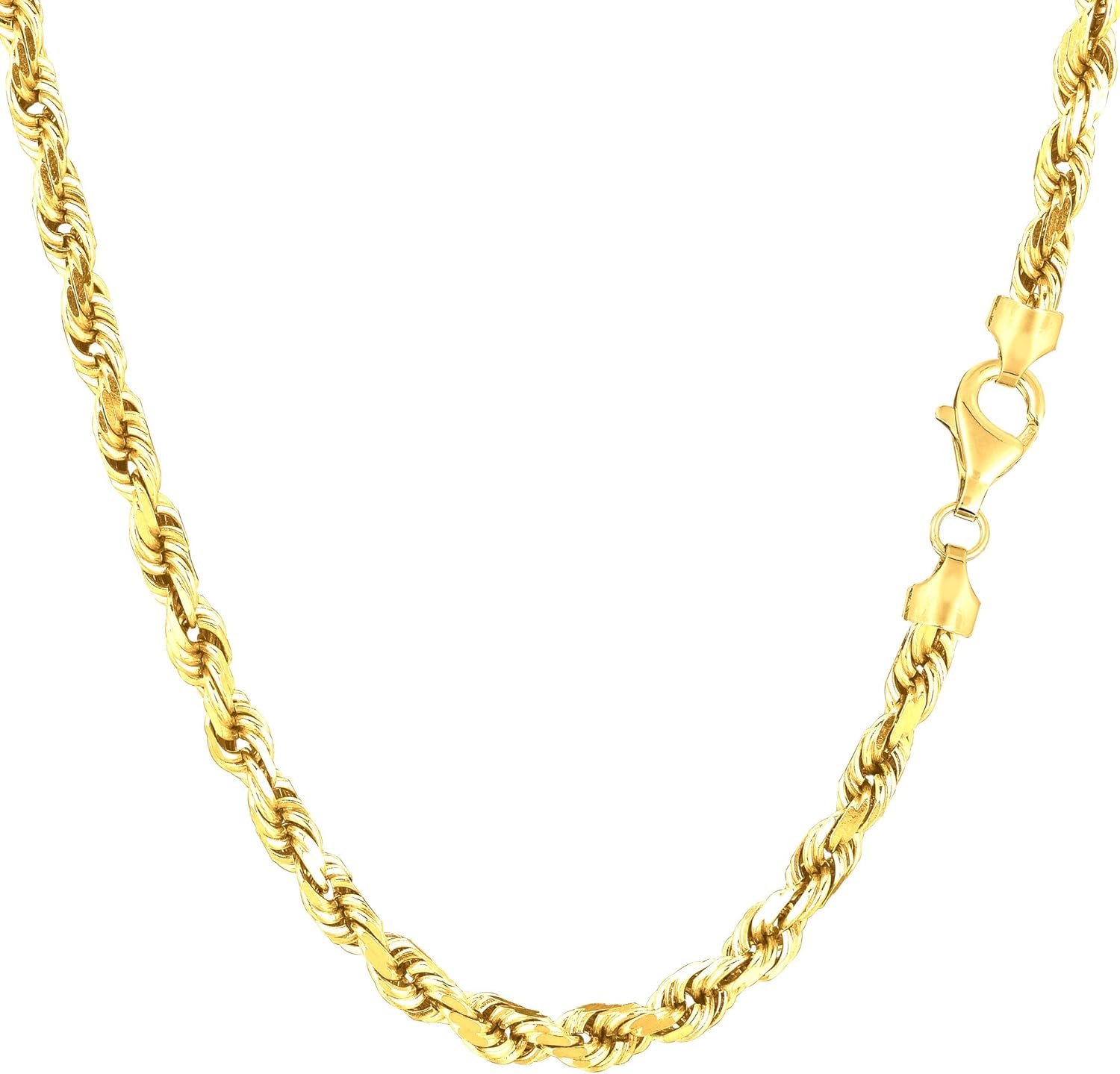 Jewelry Affairs 14K Yellow Gold Filled Solid Rope Chain Necklace, 4.5mm Wide · v2