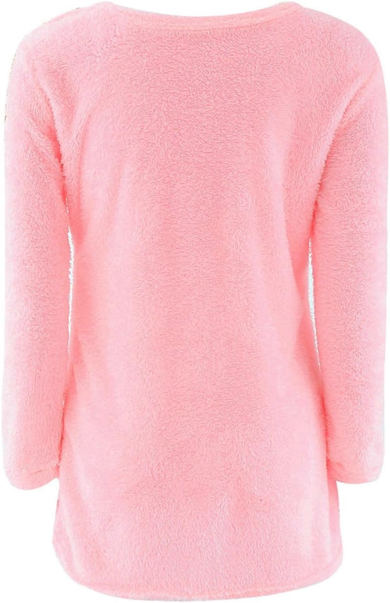 Pullover a maniche lunghe da donna alla moda LemonGirl Maglione morbido e morbido