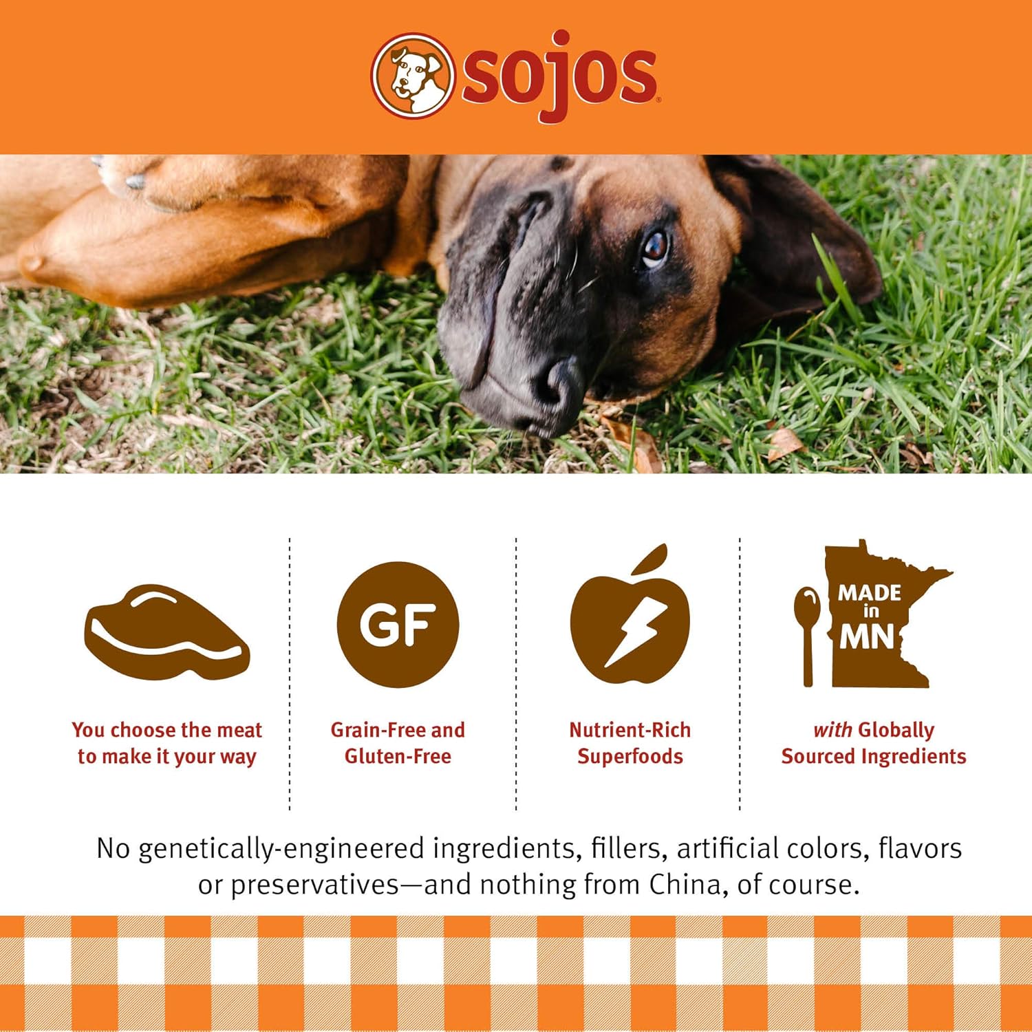 Nourriture déshydratée pour chiens SOJOS Complete Beef Recipe, 1,75 livre, jaune