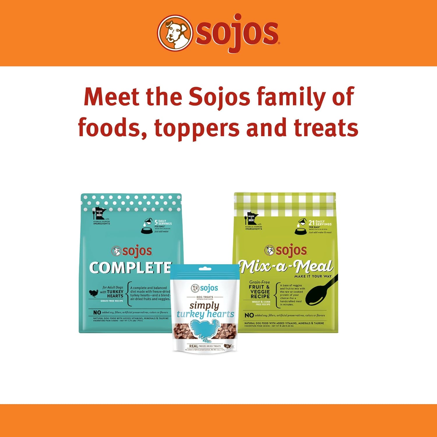 Nourriture déshydratée pour chiens SOJOS Complete Beef Recipe, 1,75 livre, jaune
