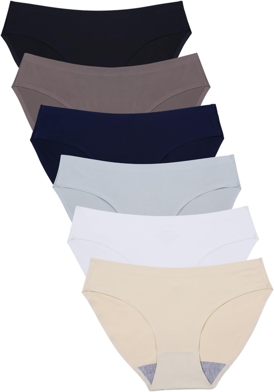 Wealurre Seamless Underwear Unsichtbarer Bikini No Show aus Nylonspandex für Damen