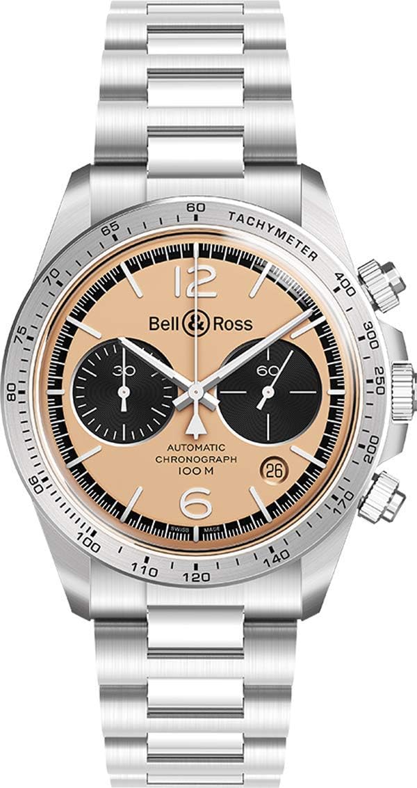 Bell Ross Vintage BR V2-94 BELLYTANKER Złocona tarcza 41mm męski zegarek BRV294-BT-ST/SST