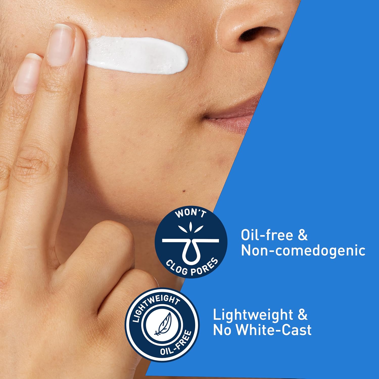 CeraVe Ultra-Light Moisturizing Lotion Dengan SPF 30, Pelembab Wajah Harian dengan SPF, Diformulasikan dengan Ceramide Asam Hialuronat, SPF Spektrum Luas, Bebas Minyak, Hasil Akhir Matte, 1,7 Ons