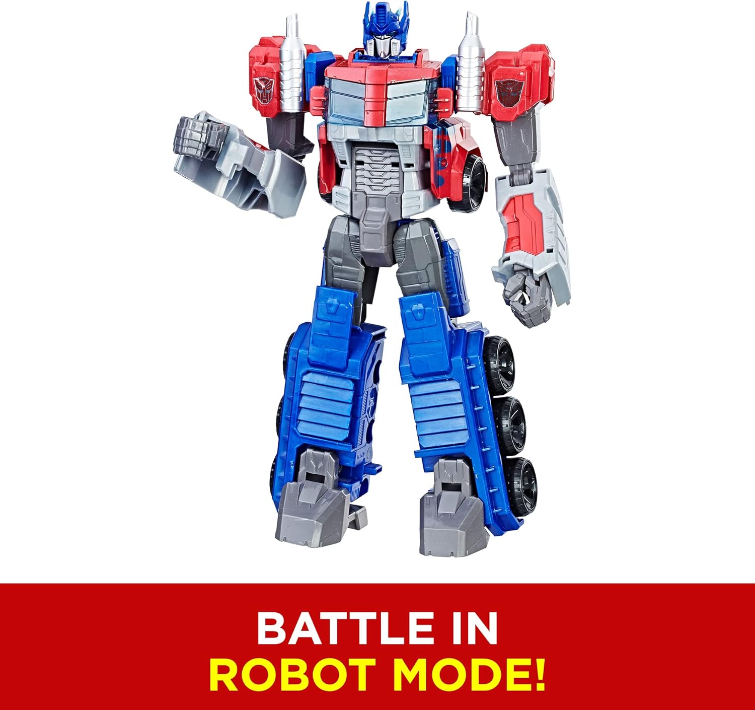 Transformers Toys Heroic Optimus Prime Action Figure - Personaggio senza tempo su larga scala, trasformato in camion giocattolo - Giocattoli per bambini dai 6 anni in su, 11 pollici (esclusiva Amazon)