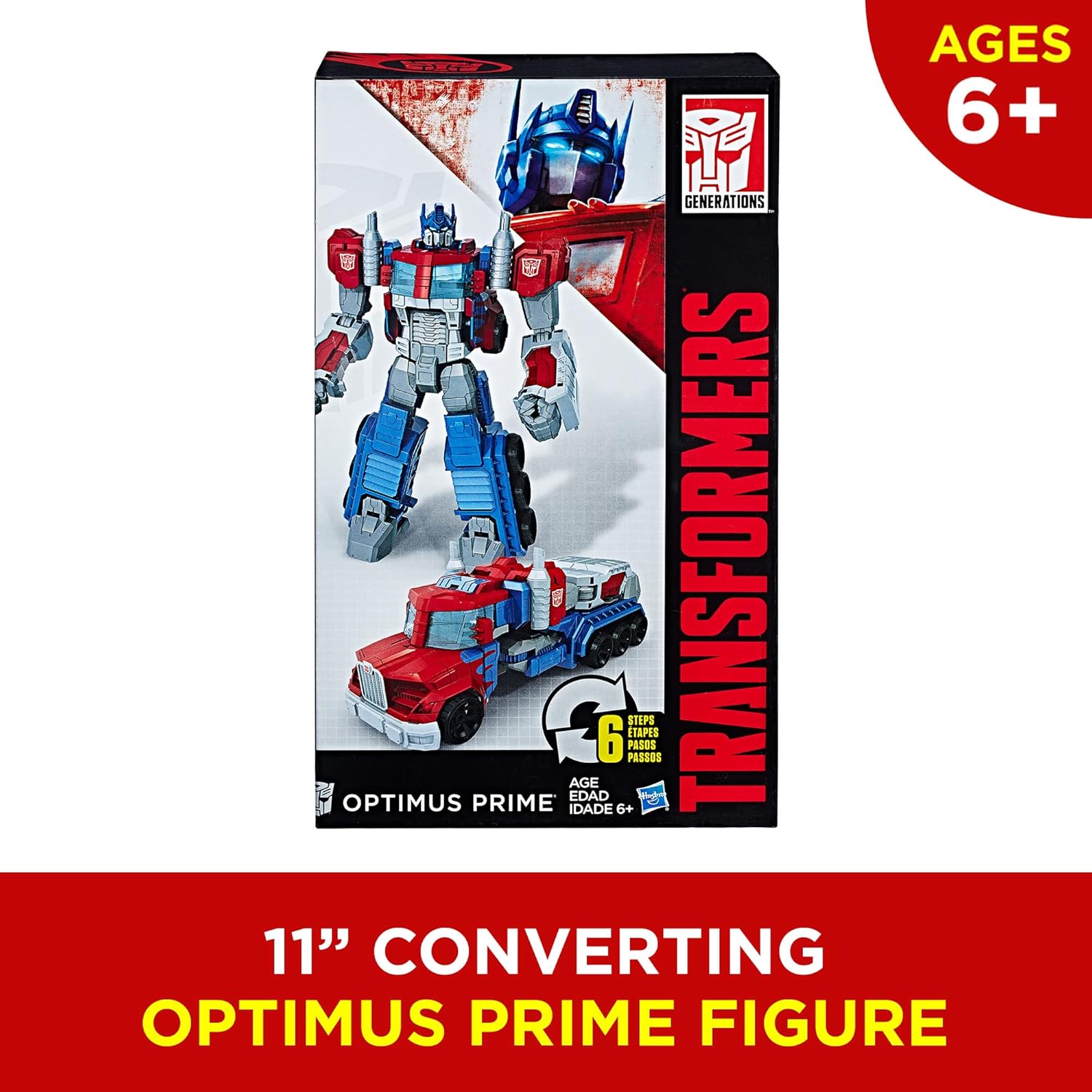 Transformers Toys Heroic Optimus Prime Action Figure - Personaggio senza tempo su larga scala, trasformato in camion giocattolo - Giocattoli per bambini dai 6 anni in su, 11 pollici (esclusiva Amazon)