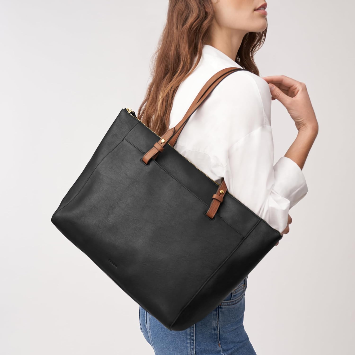 Fossil Womens Rachel Tote Purse Handbag · v2