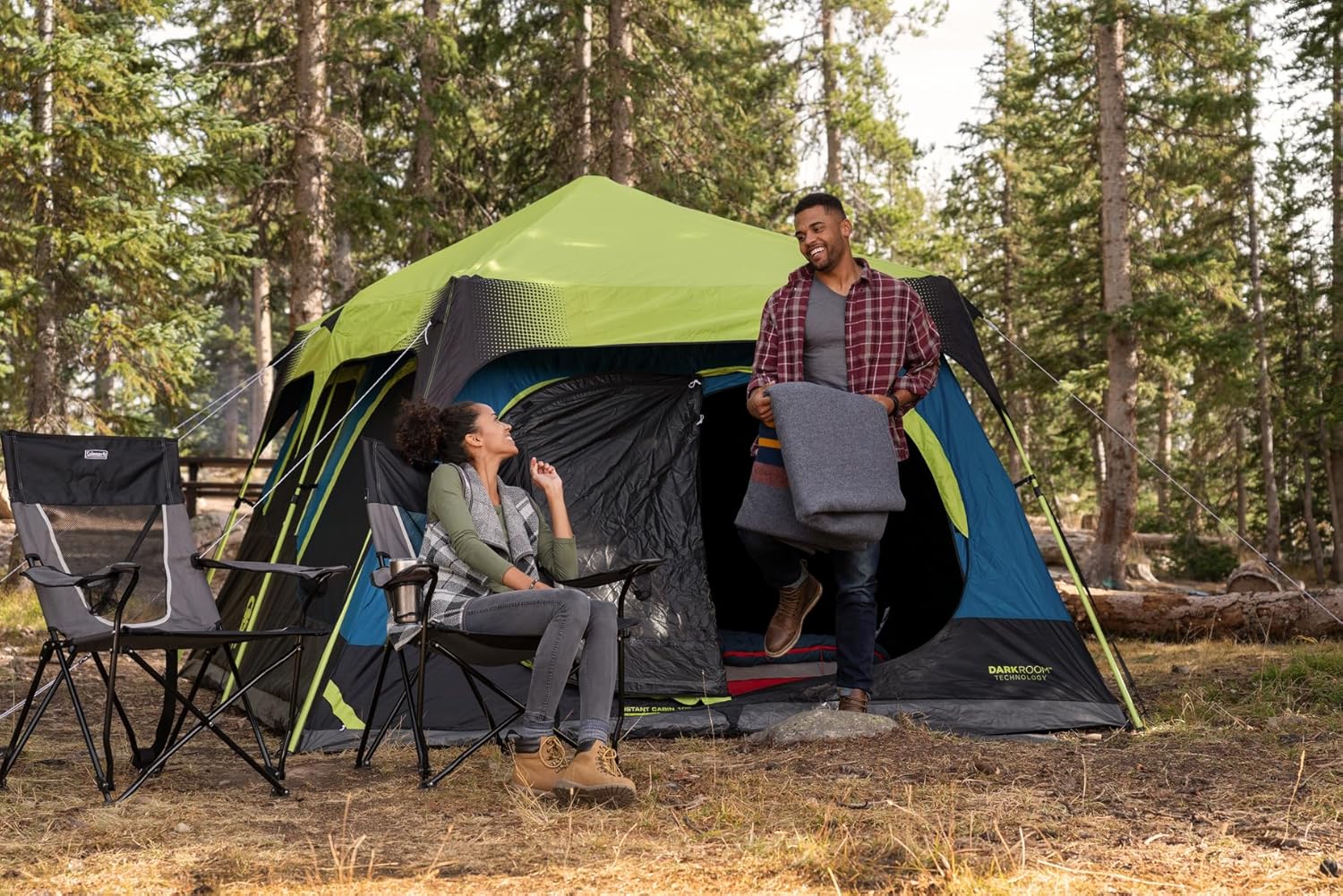 เต็นท์ Coleman Cabin กางเสร็จภายใน 1 นาที สำหรับ 4/6/8/10 คน พร้อมพื้นกันฝน เสาติดมาให้แล้ว ช่องระบายอากาศ กระเป๋าใส่ของ