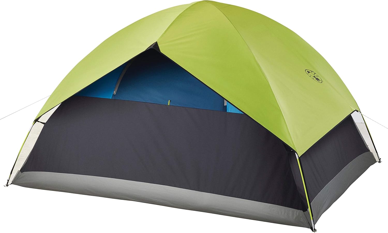 Coleman Sundome-kampeertent met donkere kamer, tent voor 4/6 personen, blokkeert 90% van het zonlicht en houdt de binnenkant koel, lichte tent voor op de camping, inclusief regenvlieg, draagtas en eenvoudige installatie