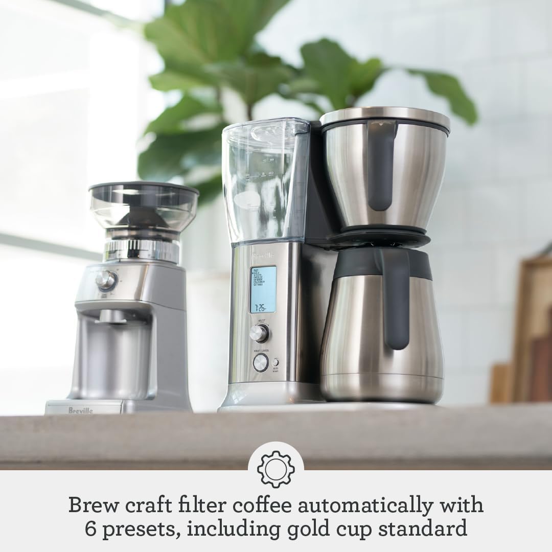 Breville BDC450BSS Precision Brewer Thermal, 커피 메이커, 브러시드 스테인리스 스틸, 13.5 x 9\ x 16\