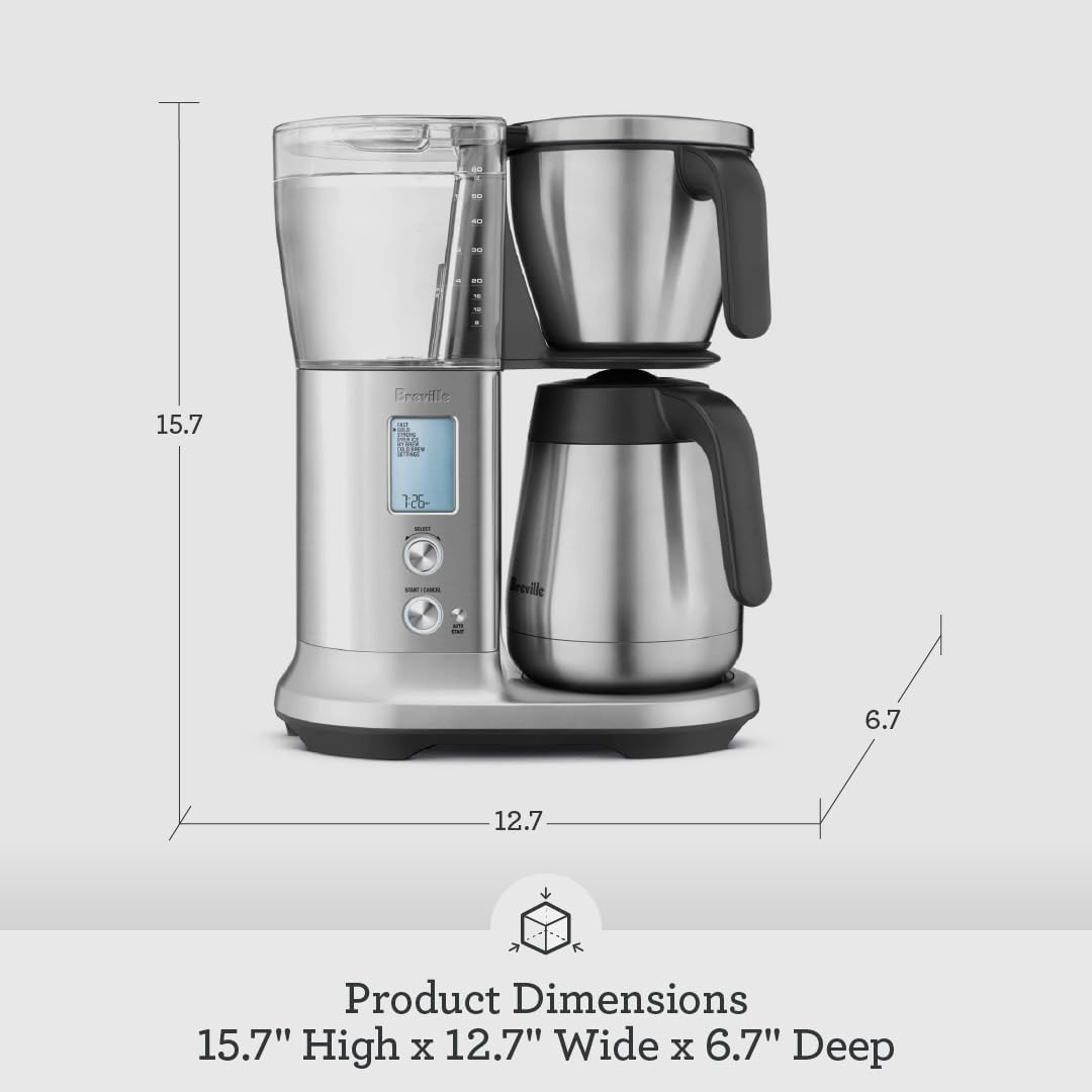 Breville BDC450BSS Precision Brewer Thermal, 커피 메이커, 브러시드 스테인리스 스틸, 13.5 x 9\ x 16\