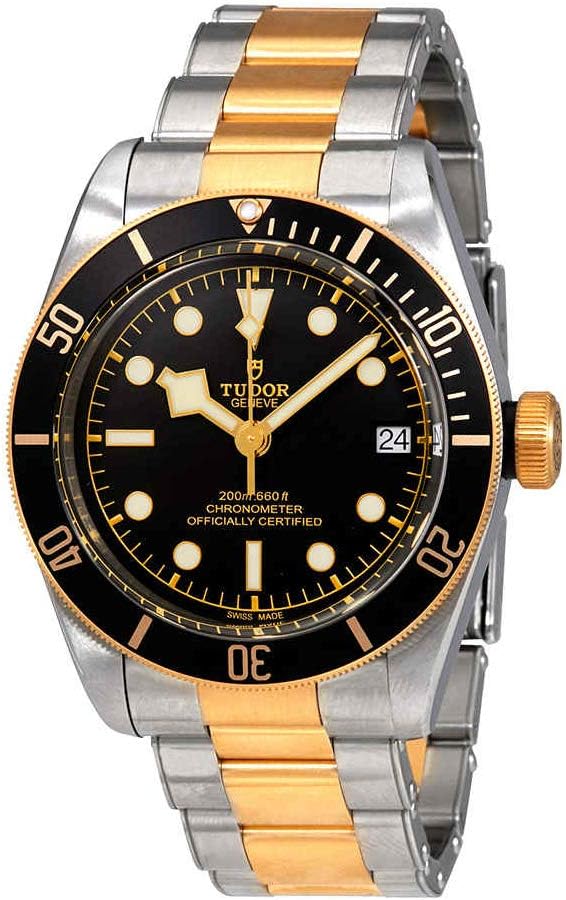 Tudor Heritage Black Bay Herrenuhr aus Gelbgold und Edelstahl, 41 mm, 79733N-0002