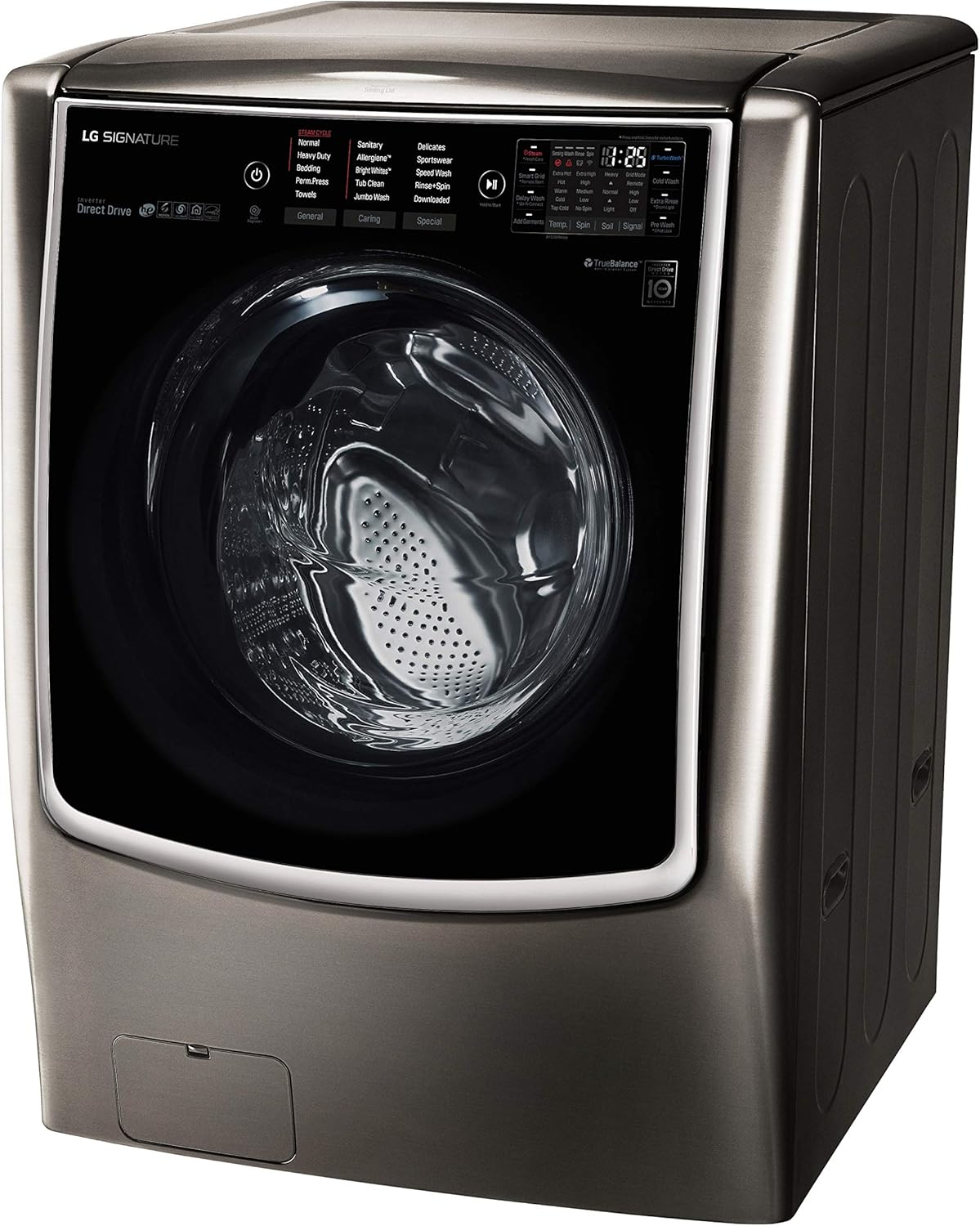 LG WM9500HKA SIGNATURE 5.8 cu. ft. Mega Capacity Washer in Black Stainless Steel · v5