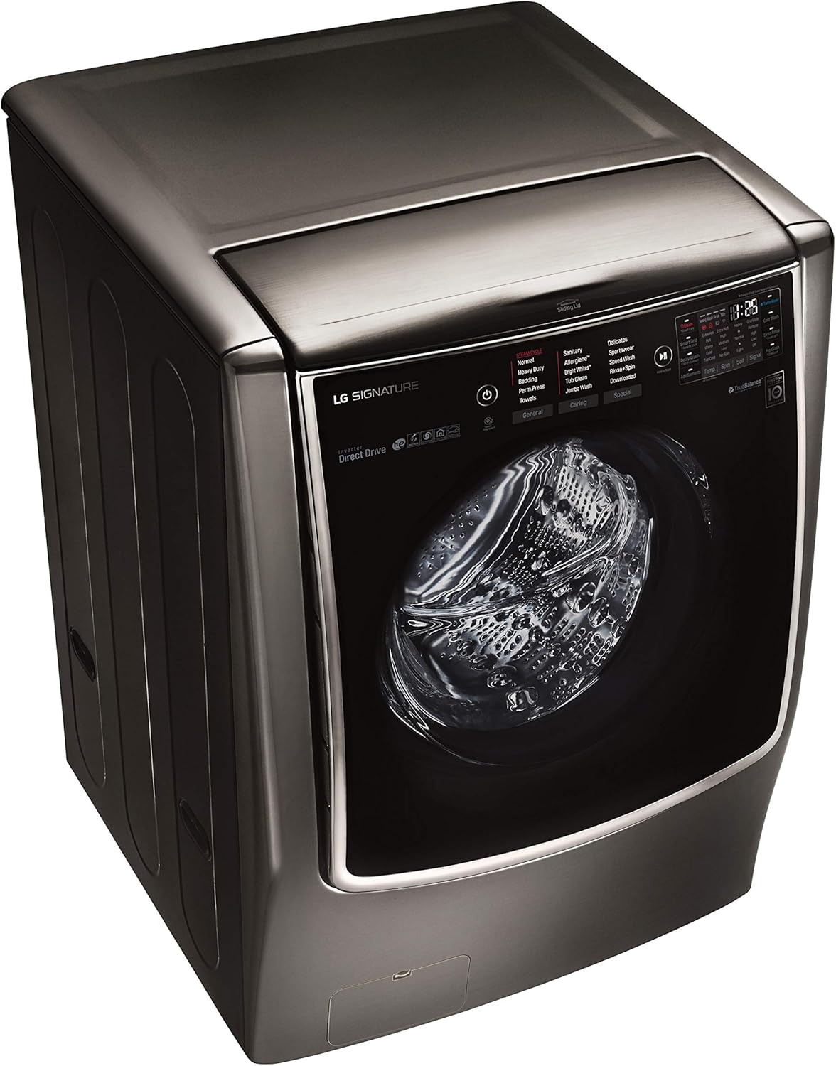 LG WM9500HKA SIGNATURE 5.8 cu. ft. Mega Capacity Washer in Black Stainless Steel · v5